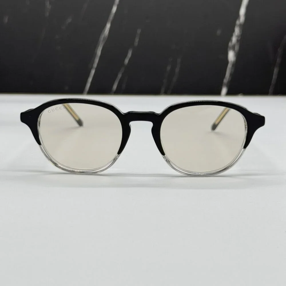 NEW GUCCI GG1212S 002 SUNGLASSES MEN ROUND BLACK EYEWEAR